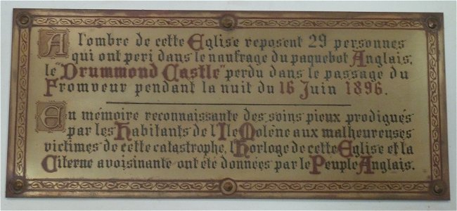 plaque Drummond-Castle
